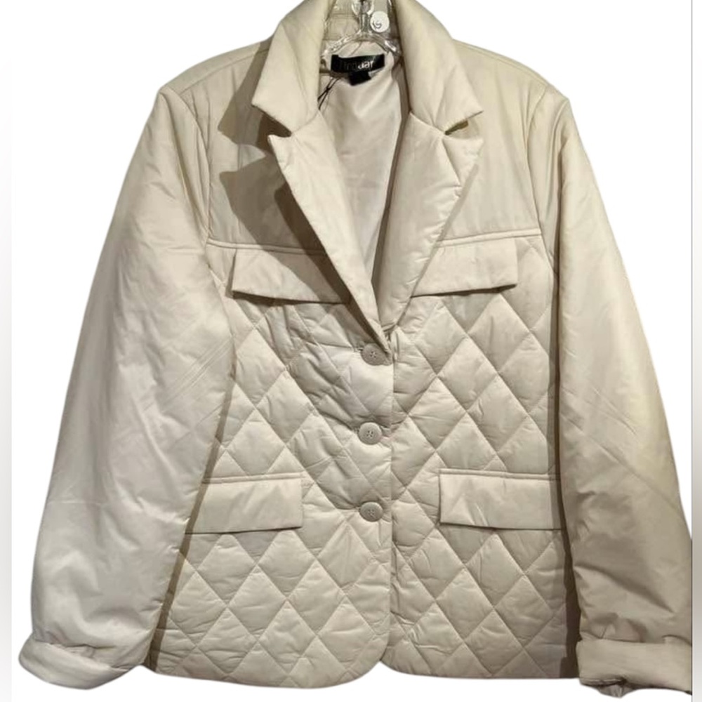 RENUAR Women's Oyster Puffer Jacket Quilted Pockets Lightweight Size XL NEW